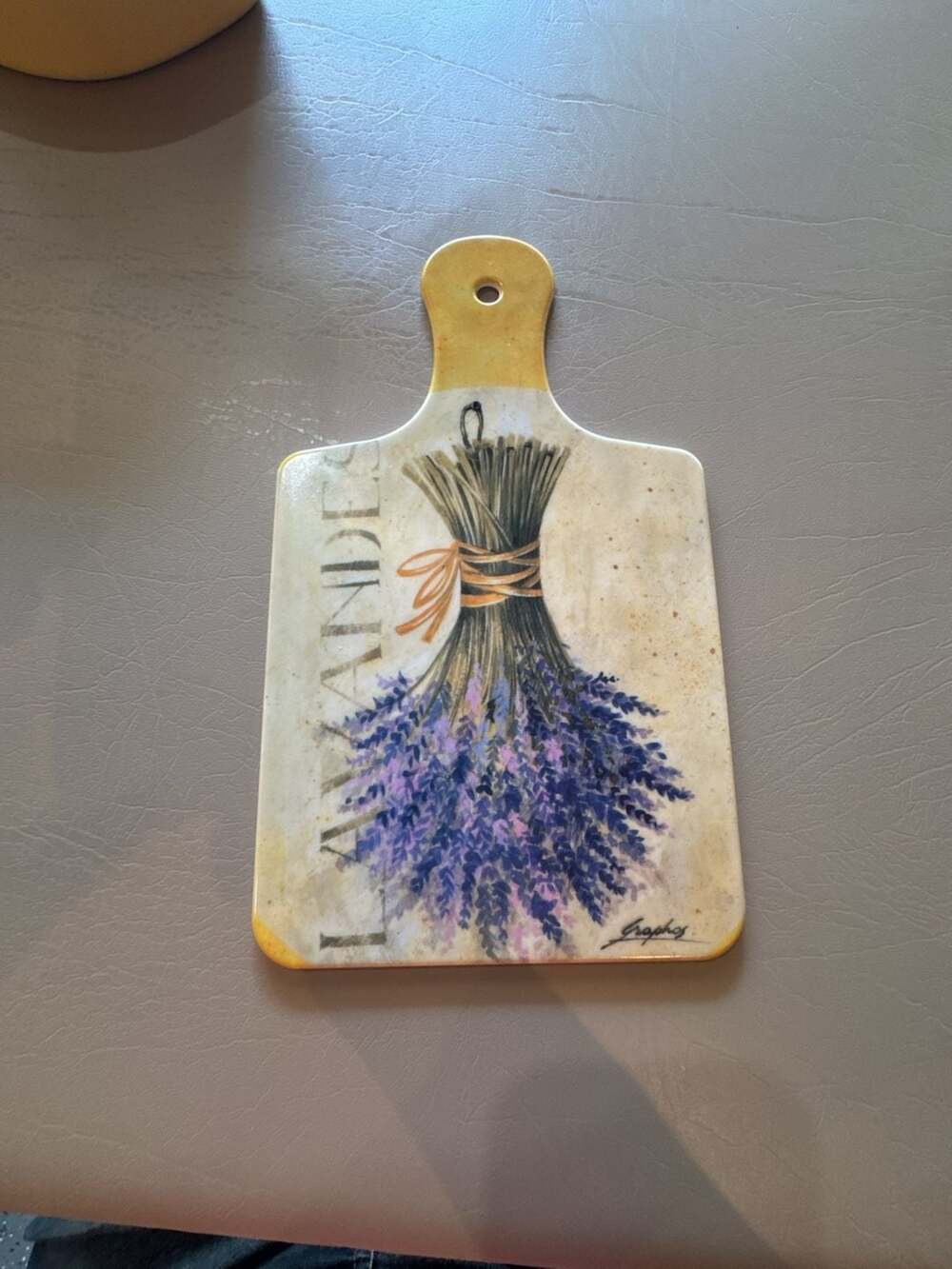 Graphos Lavender Decorative Serving/Cutting Board Made in Italy